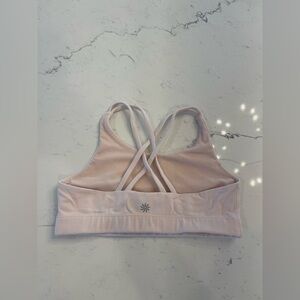 Athleta Cream Cross-Back Bralette